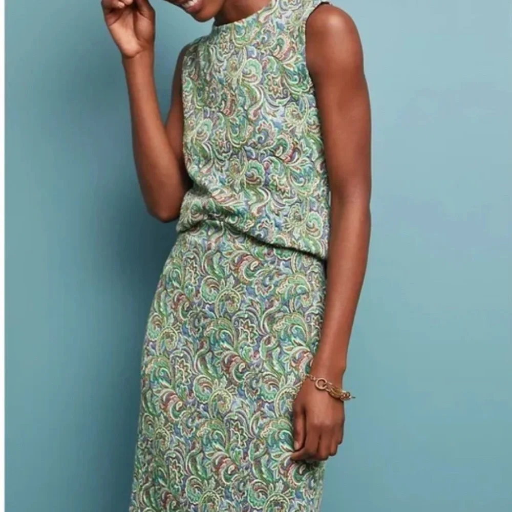 Maeve by Anthropologie | Retro Paisley Pencil Skirt & Tank NWOT | Size XS/S - Picture 2 of 5